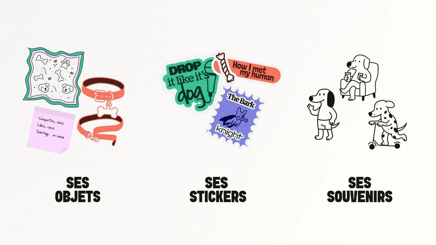 Refuge Canin Solidaire - objets, stickers et souvenirs illustrés