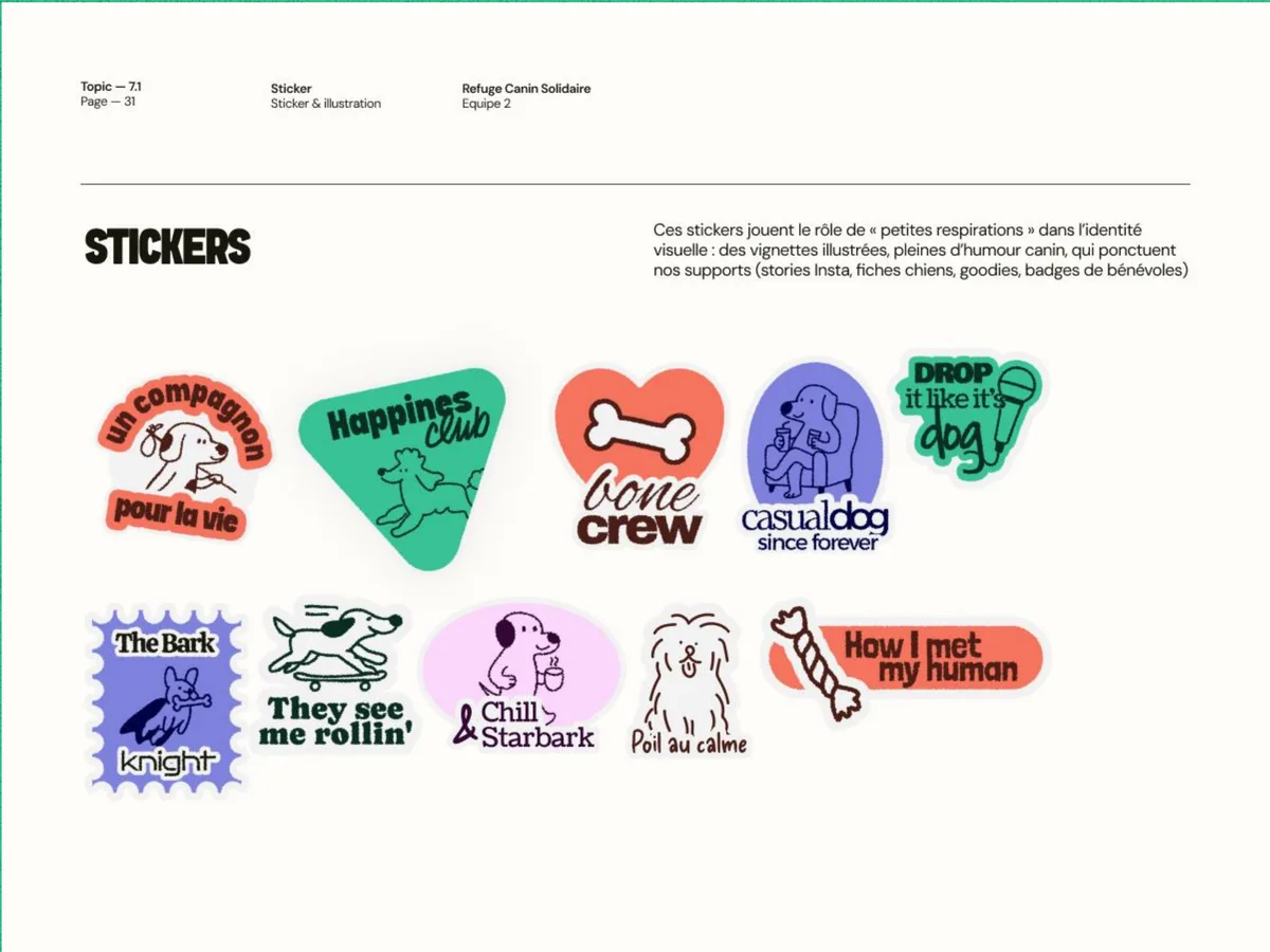 Refuge Canin Solidaire - stickers